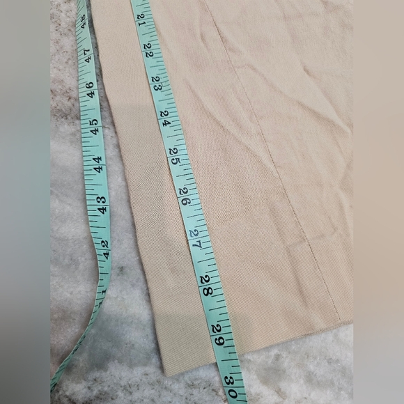 LOFT Marisa Fit Dress Pants Size 4 Beige Straight Leg Career Trousers - Picture 6 of 6